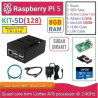 KIT-5D(128)  Raspberry Pi 5 (8GB RAM) - Complete SET (MicroSD 128GB)